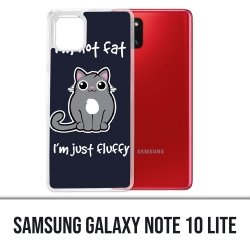 Samsung Galaxy Note 10 Lite Case - Chat Not Fat Just Fluffy