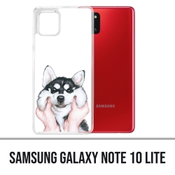 Coque Samsung Galaxy Note 10 Lite - Chien Husky Joues
