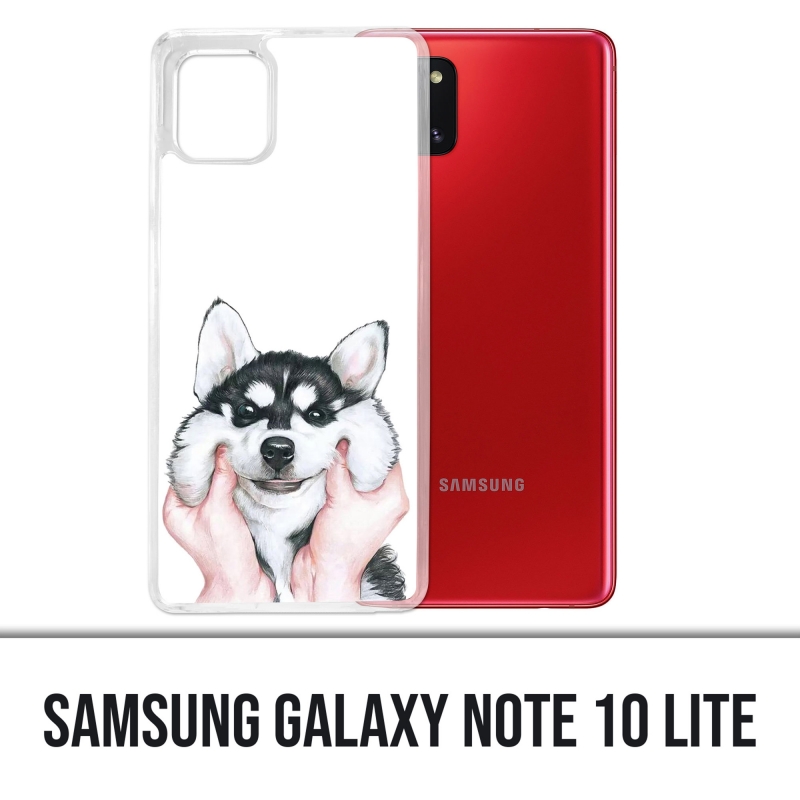 Coque Samsung Galaxy Note 10 Lite - Chien Husky Joues