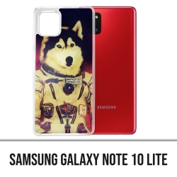 Coque Samsung Galaxy Note 10 Lite - Chien Jusky Astronaute