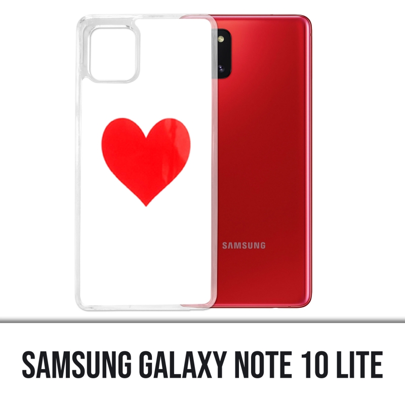 Coque Samsung Galaxy Note 10 Lite - Coeur Rouge