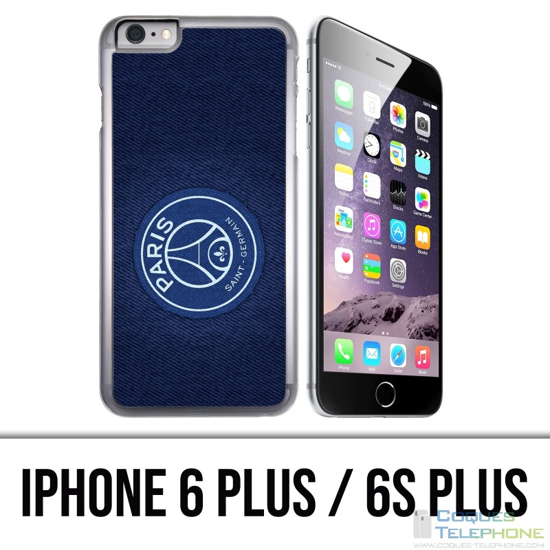 Coque iPhone 6 PLUS / 6S PLUS - PSG Minimalist Fond Bleu