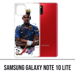Samsung Galaxy Note 10 Lite Case - Fußball Frankreich Pogba Zeichnung