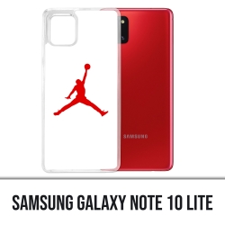 Coque Samsung Galaxy Note 10 Lite - Jordan Basketball Logo Blanc