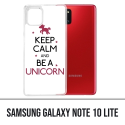Coque Samsung Galaxy Note 10 Lite - Keep Calm Unicorn Licorne