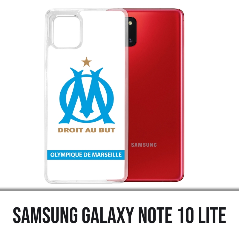 Coque Samsung Galaxy Note 10 Lite - Logo Om Marseille Blanc