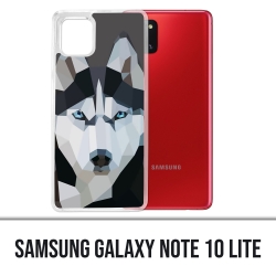 Coque Samsung Galaxy Note 10 Lite - Loup Husky Origami