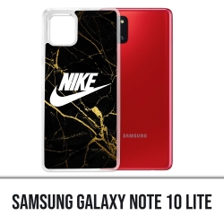 Coque Samsung Galaxy Note 10 Lite - Nike Logo Gold Marbre