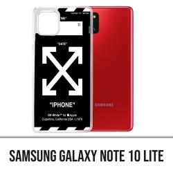Coque Samsung Galaxy Note 10 Lite - Off White Noir