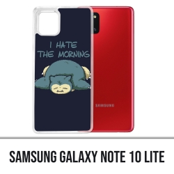 Samsung Galaxy Note 10 Lite Case - Pokémon Ronflex Hate Morning