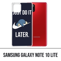 Samsung Galaxy Note 10 Lite Case - Pokémon Ronflex Just Do It Later