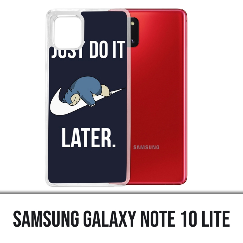 Coque Samsung Galaxy Note 10 Lite - Pokémon Ronflex Just Do It Later