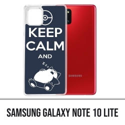Coque Samsung Galaxy Note 10 Lite - Pokémon Ronflex Keep Calm