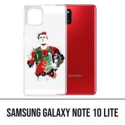 Coque Samsung Galaxy Note 10 Lite - Ronaldo Football Splash