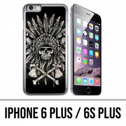 IPhone 6 Plus / 6S Plus Hülle - Skull Head Feathers