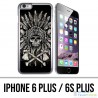 Custodia per iPhone 6 Plus / 6S Plus - Testa di teschio con piume