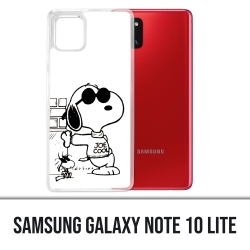 Custodia Samsung Galaxy Note 10 Lite - Snoopy Nero Bianco