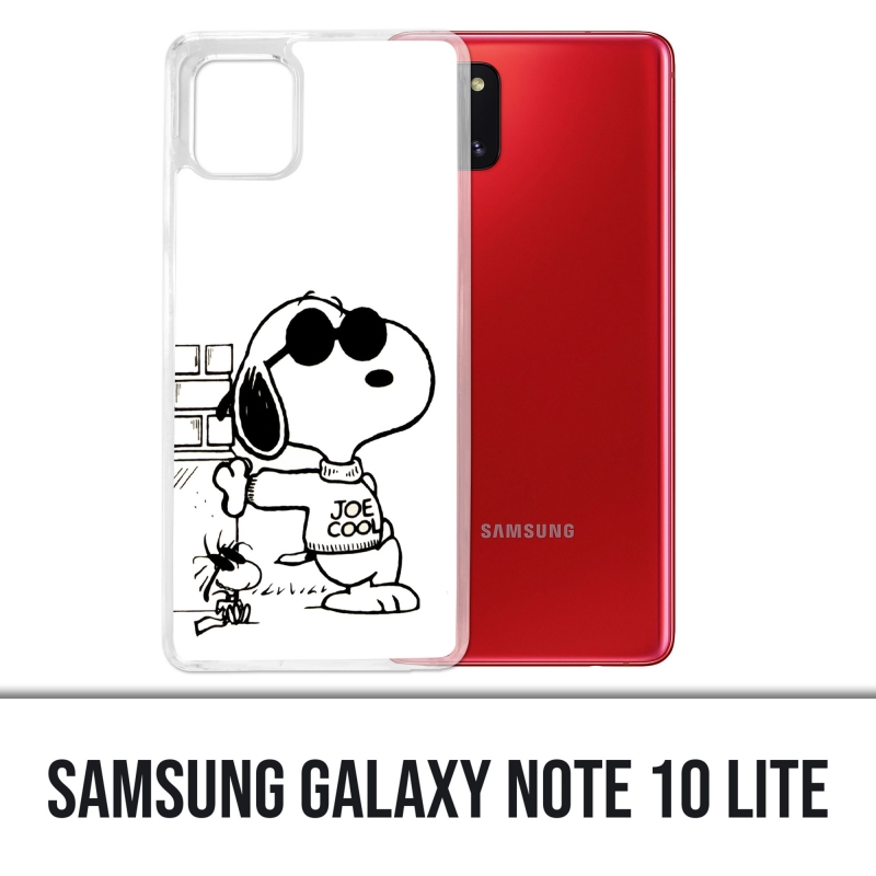 Coque Samsung Galaxy Note 10 Lite - Snoopy Noir Blanc