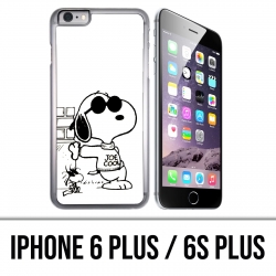 Custodia per iPhone 6 Plus / 6S Plus - Snoopy Nero Bianco