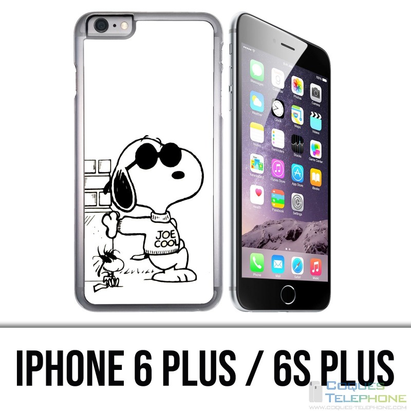 Funda para iPhone 6 Plus / 6S Plus - Snoopy Negro Blanco