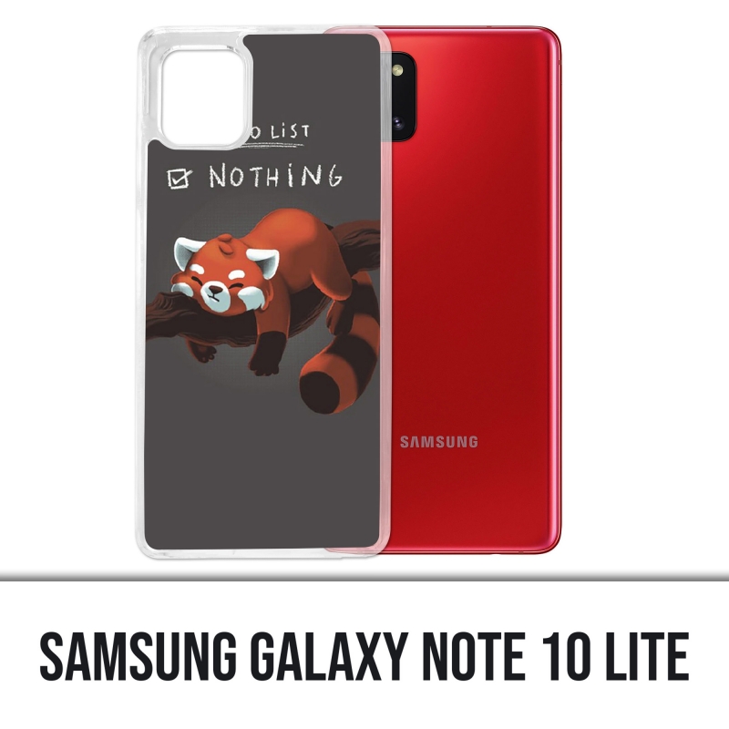 Coque Samsung Galaxy Note 10 Lite - To Do List Panda Roux