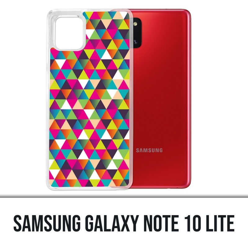 Samsung Galaxy Note 10 Lite Case - Mehrfarbiges Dreieck