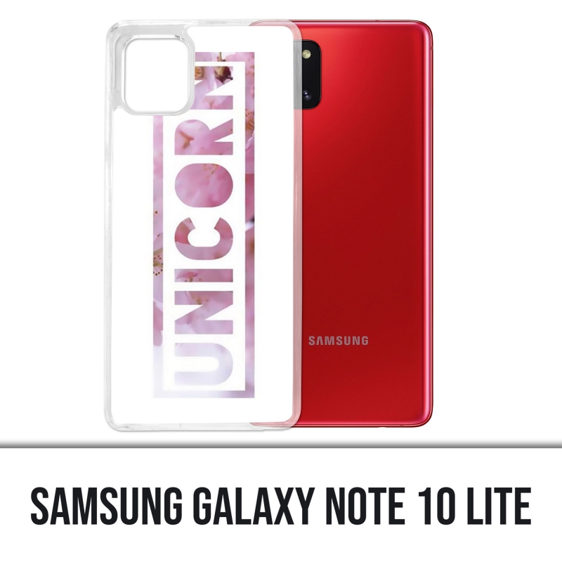 Samsung Galaxy Note 10 Lite Case - Einhorn Blumen Einhorn