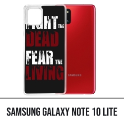 Samsung Galaxy Note 10 Lite Case - Walking Dead Fight The Dead Angst vor den Lebenden