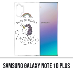 Coque Samsung Galaxy Note 10 Plus - Bitch Please Unicorn Licorne