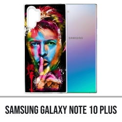 Samsung Galaxy Note 10 Plus Hülle - Mehrfarbiger Bowie