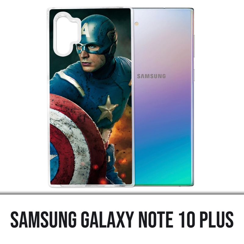 Coque Samsung Galaxy Note 10 Plus - Captain America Comics Avengers
