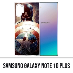 Samsung Galaxy Note 10 Plus Hülle - Captain America Grunge Avengers