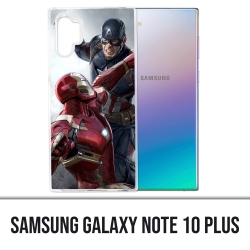 Coque Samsung Galaxy Note 10 Plus - Captain America Vs Iron Man Avengers