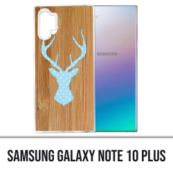 Coque Samsung Galaxy Note 10 Plus - Cerf Bois Oiseau