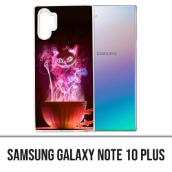 Coque Samsung Galaxy Note 10 Plus - Chat Tasse Alice Au Pays Des Merveilles