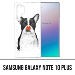 Coque Samsung Galaxy Note 10 Plus - Chien Bouledogue Clown