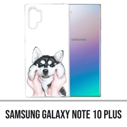 Coque Samsung Galaxy Note 10 Plus - Chien Husky Joues