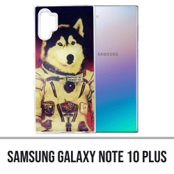 Coque Samsung Galaxy Note 10 Plus - Chien Jusky Astronaute