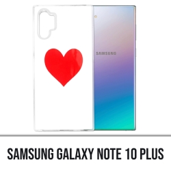Coque Samsung Galaxy Note 10 Plus - Coeur Rouge