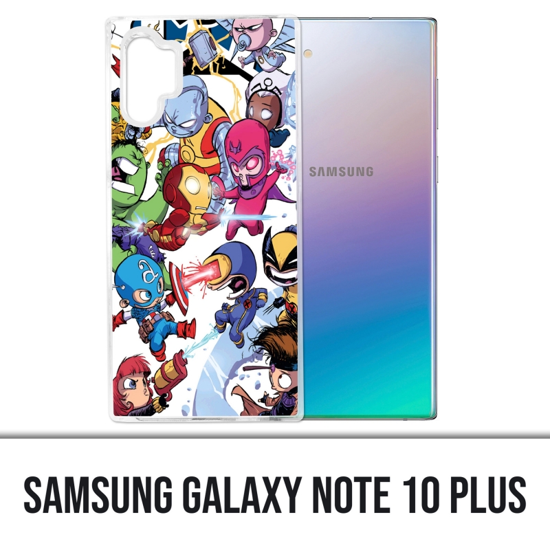 Samsung Galaxy Note 10 Plus Hülle - Süße Marvel Heroes