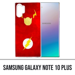 Coque Samsung Galaxy Note 10 Plus - Dc Comics Flash Art Design