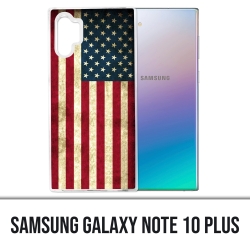 Coque Samsung Galaxy Note 10 Plus - Drapeau Usa