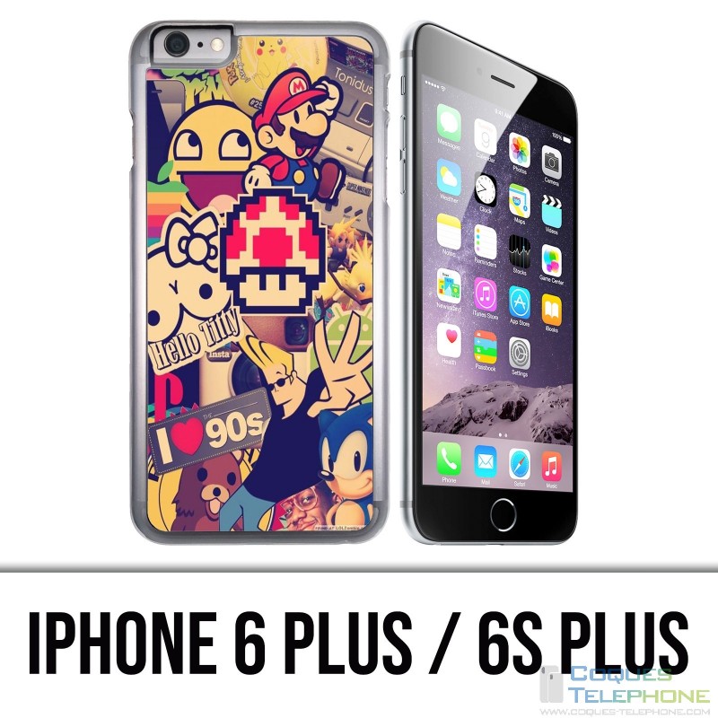Custodia per iPhone 6 Plus / 6S Plus - Adesivi vintage 90S