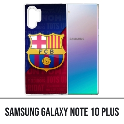 Custodia Samsung Galaxy Note 10 Plus - Logo Football Fc Barcelona