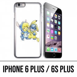 Custodia per iPhone 6 Plus / 6S Plus - Stitch Pikachu Baby