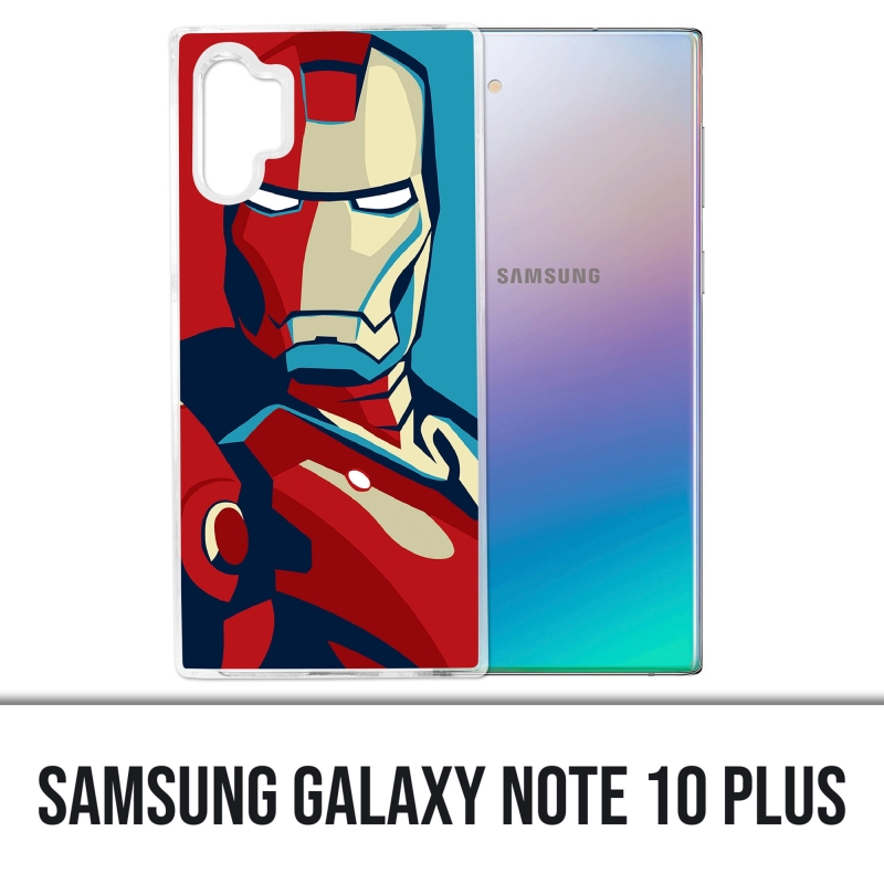 Coque Samsung Galaxy Note 10 Plus - Iron Man Design Affiche