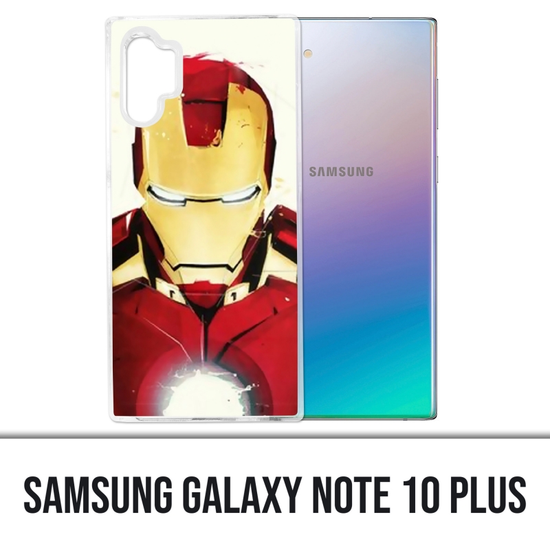 Coque Samsung Galaxy Note 10 Plus - Iron Man Paintart