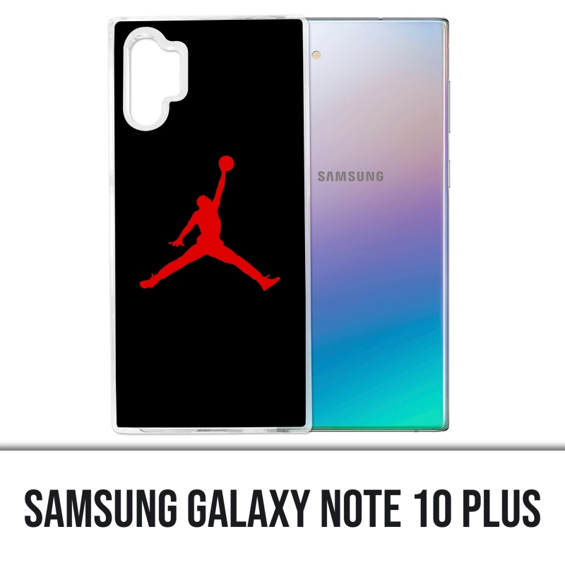 Custodia Samsung Galaxy Note 10 Plus - Jordan Basketball Logo Nero