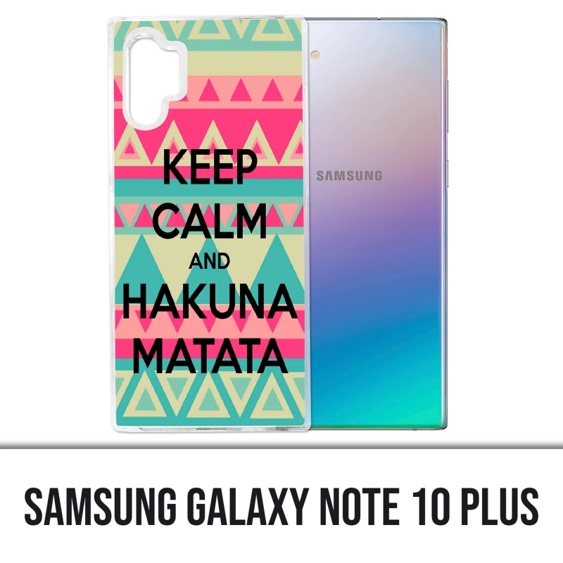 Coque Samsung Galaxy Note 10 Plus - Keep Calm Hakuna Mattata