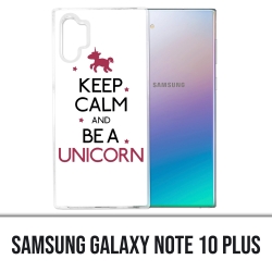 Coque Samsung Galaxy Note 10 Plus - Keep Calm Unicorn Licorne